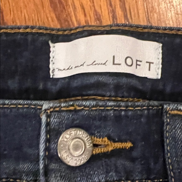LOFT Women's Dark Indigo Skinny Jeans - Picture 3 of 4
